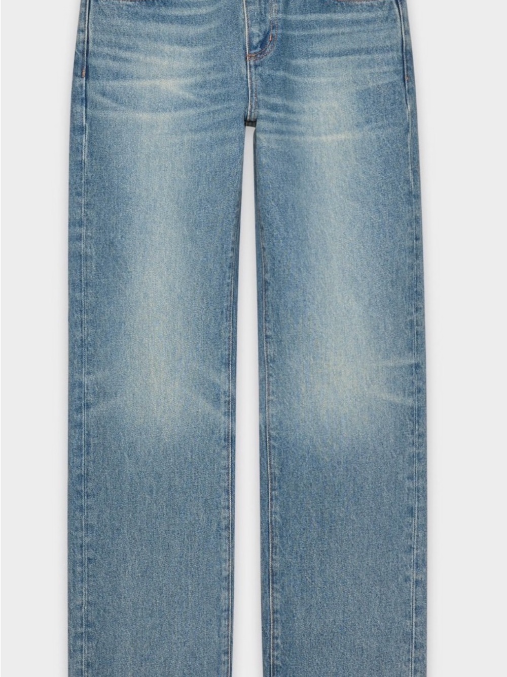Denim Forum Sharon Classic Mid-Rise Straight Jean Vintage Medium Blue - Picture 3 of 5